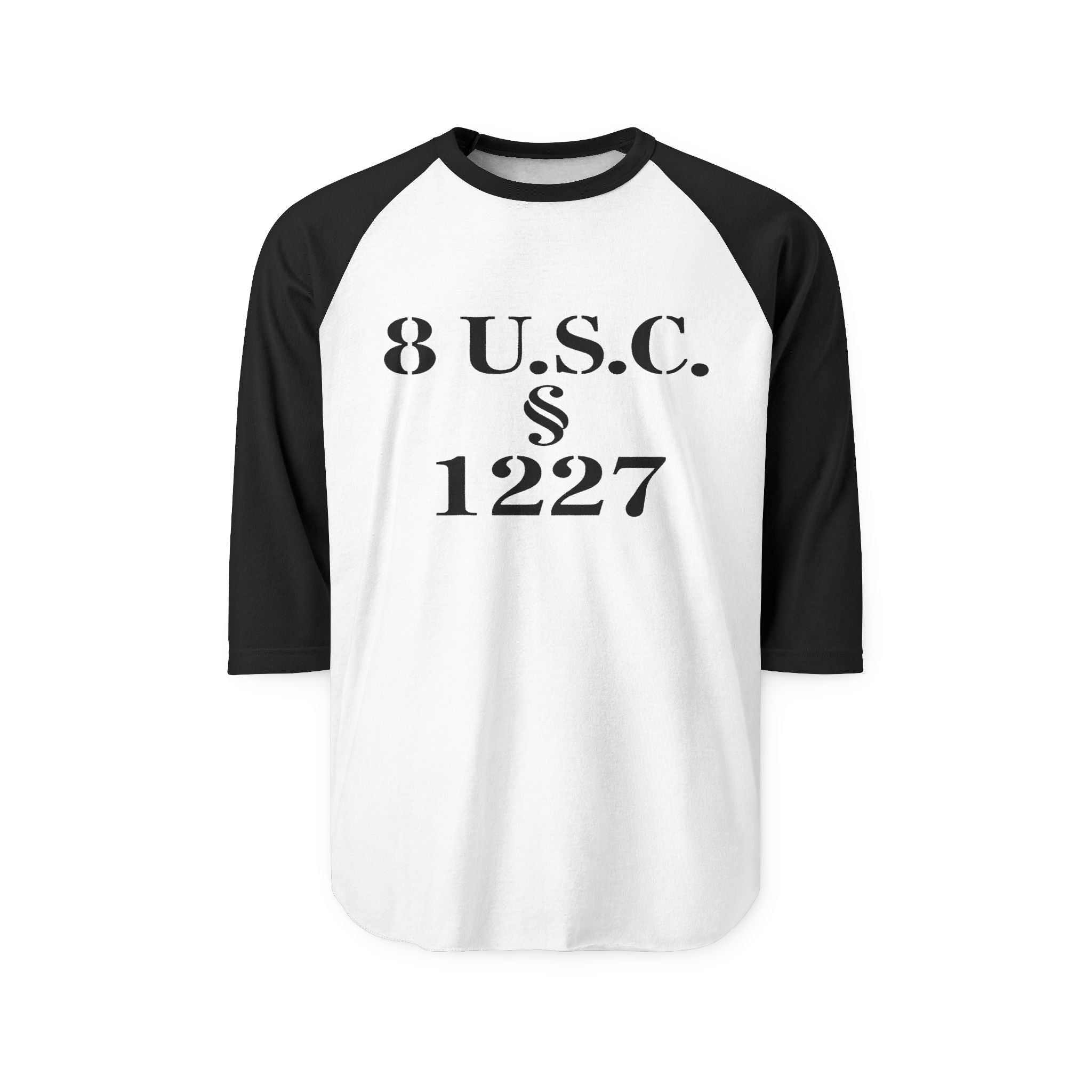 Statute 1227 - Unisex Three-Quarter Sleeve Raglan Shirt