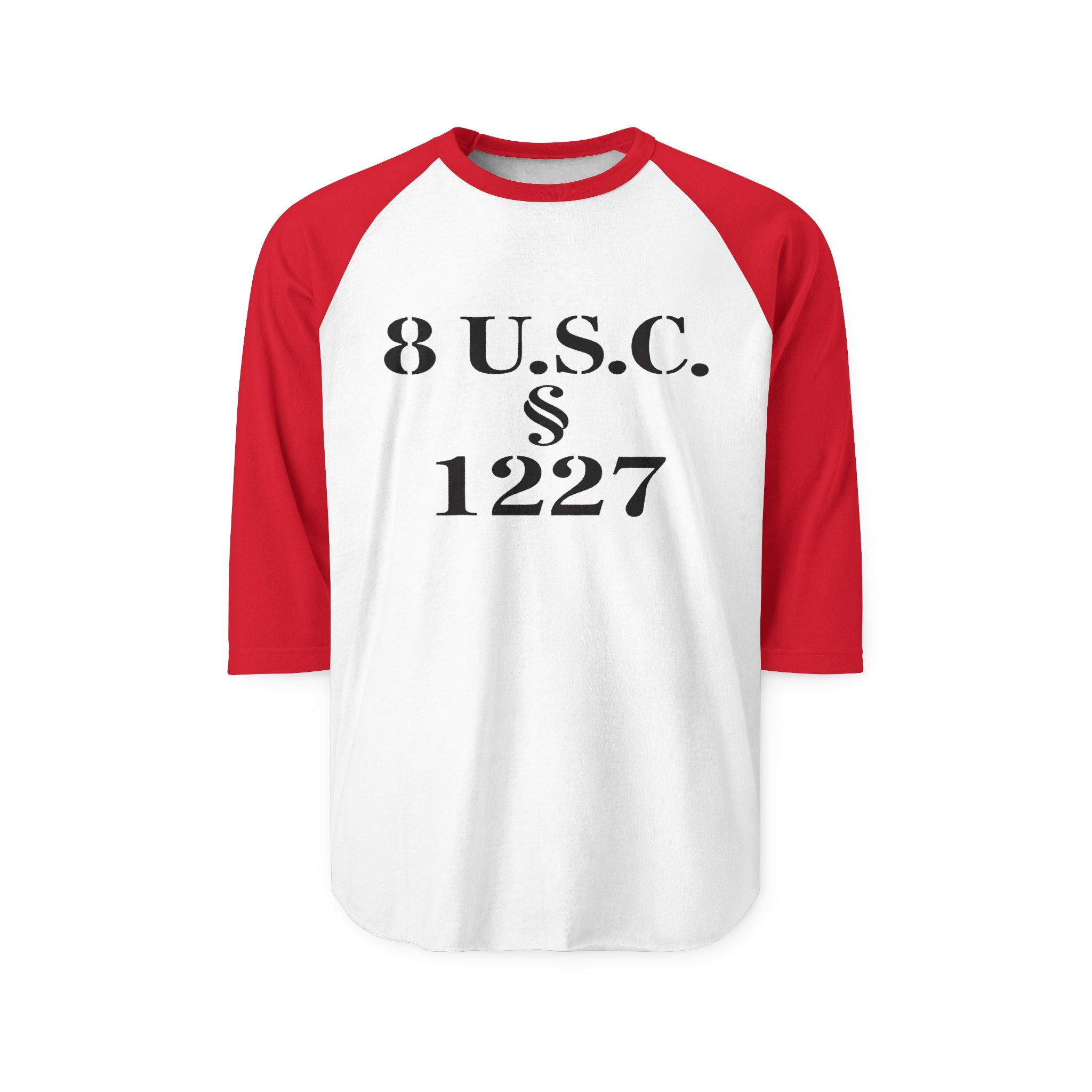Statute 1227 - Unisex Three-Quarter Sleeve Raglan Shirt
