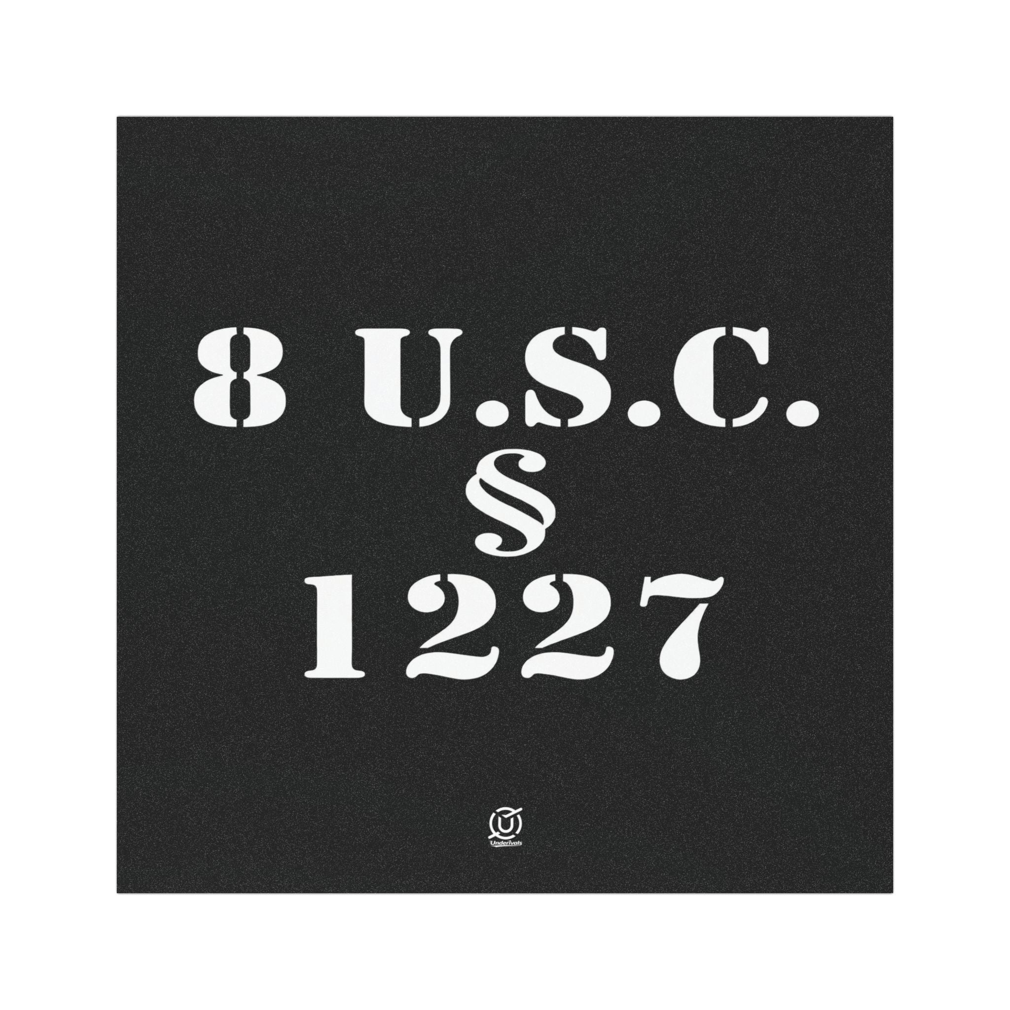 Statute 1227 - Black Car Magnet