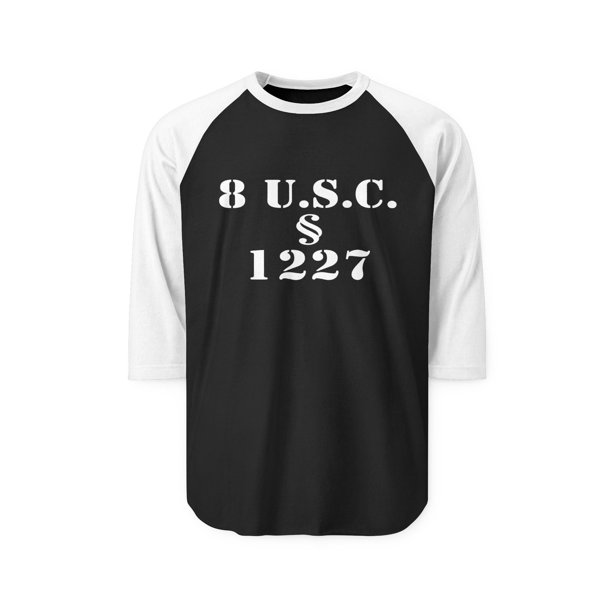 Statute 1227 - Unisex Three-Quarter Sleeve Raglan Shirt