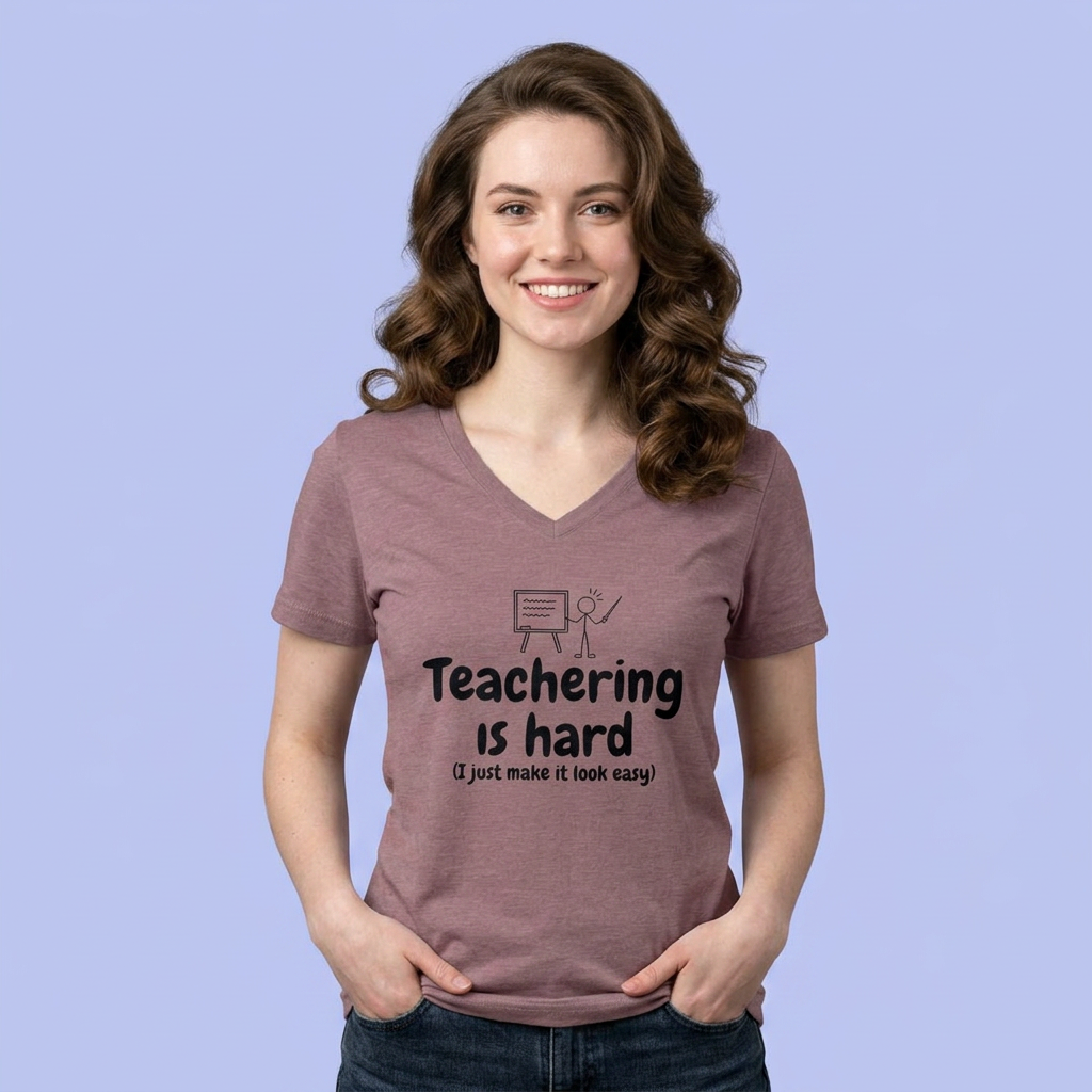 Teachering - Women’s Relaxed V-Neck Tee