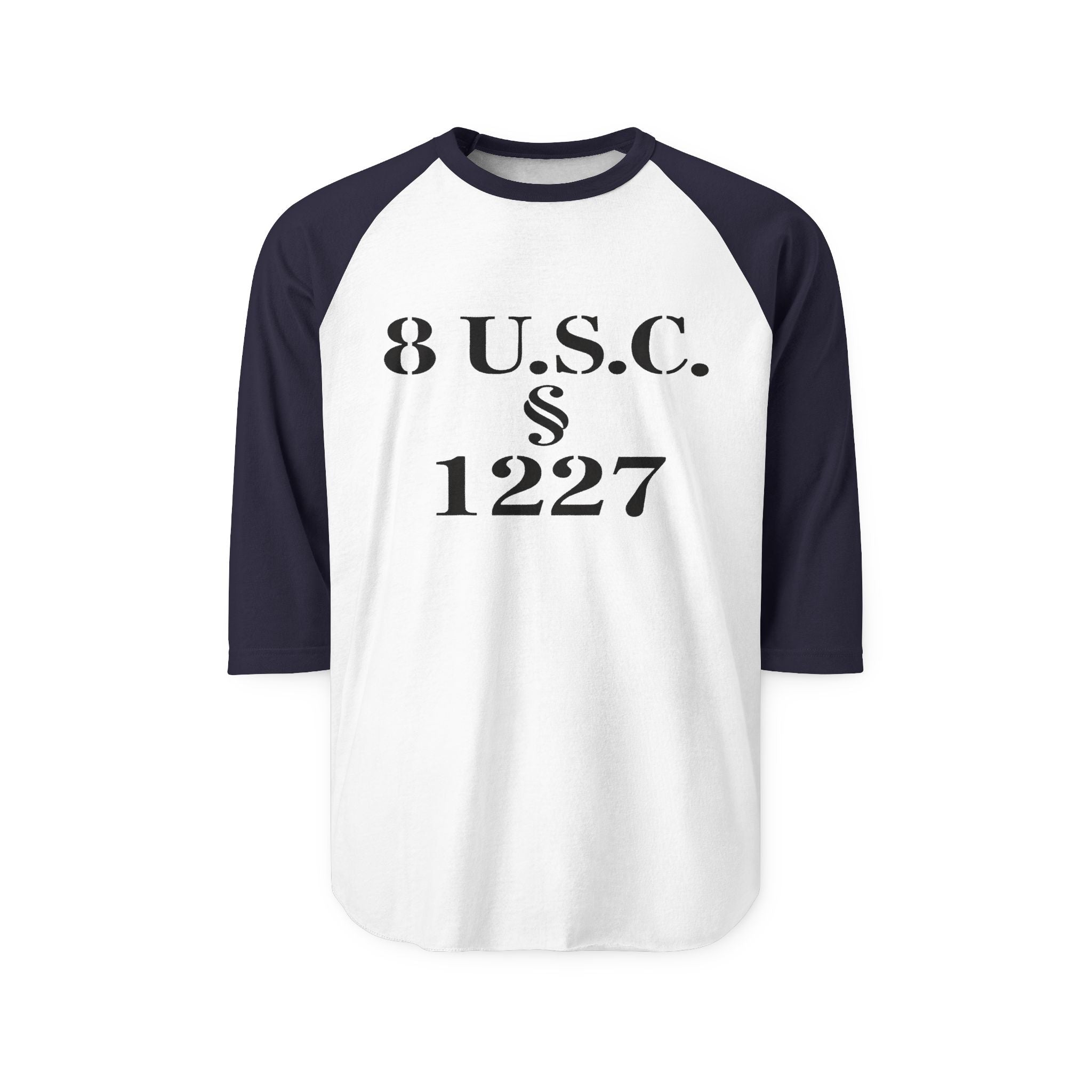 Statute 1227 - Unisex Three-Quarter Sleeve Raglan Shirt